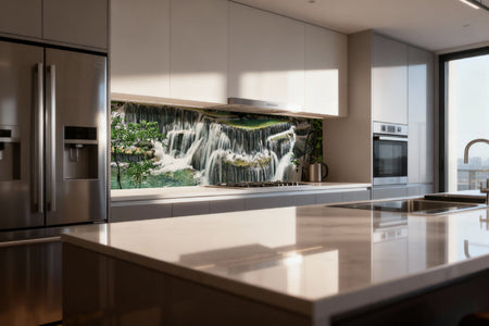 Küchenrückwand Wasserfall im Dschungel