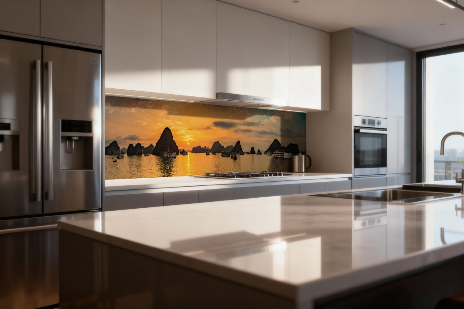 Küchenrückwand Sonnenuntergang