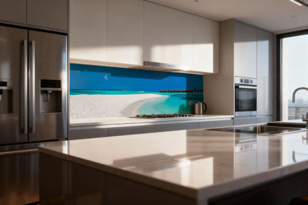 Küchenrückwand Traumstrand & türkisblaues Meer