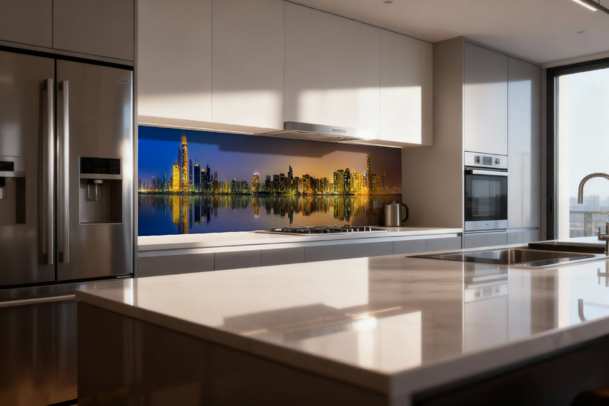 Küchenrückwand Modernes Stadtpanorama