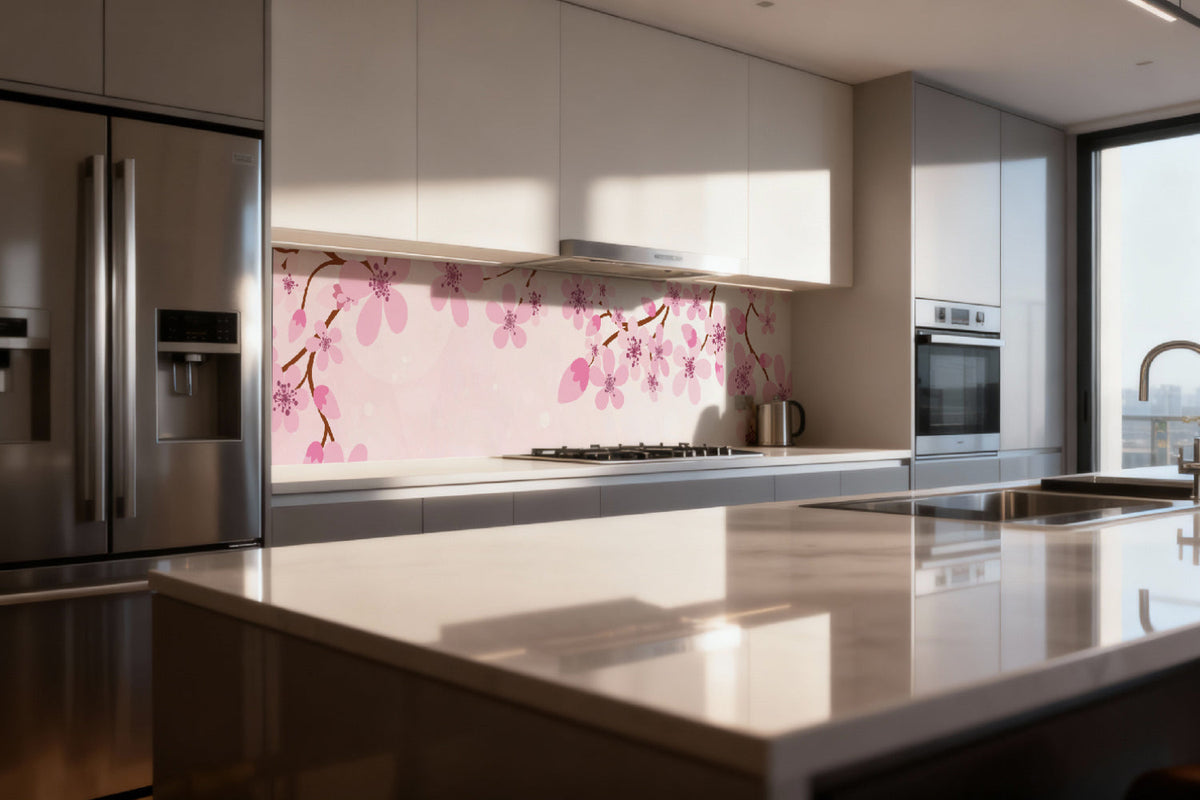 Küchenrückwand Frühlingsblüten
