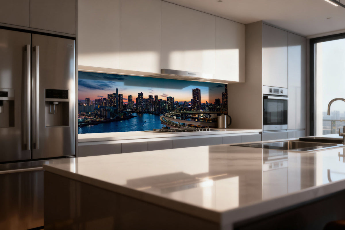 Küchenrückwand Urban Sunset