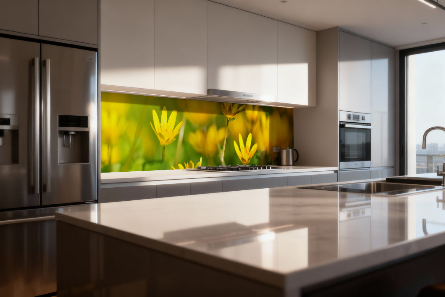 Küchenrückwand Frühlingsblumen