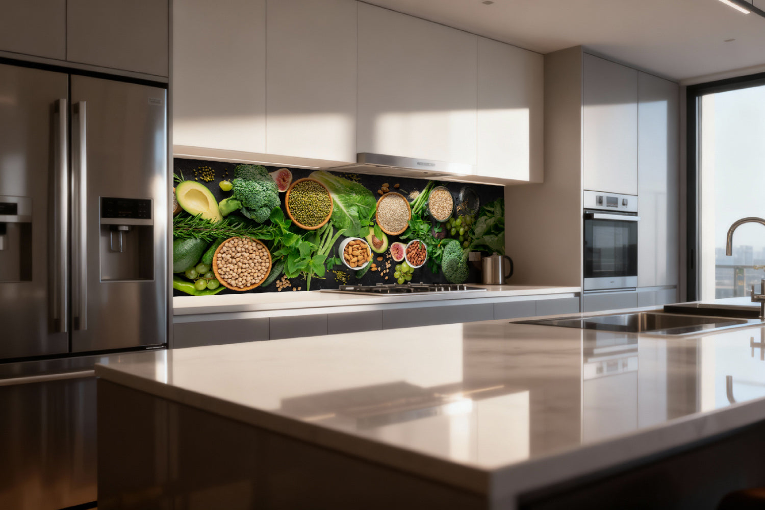 Küchenrückwand Avocado Brokkoli