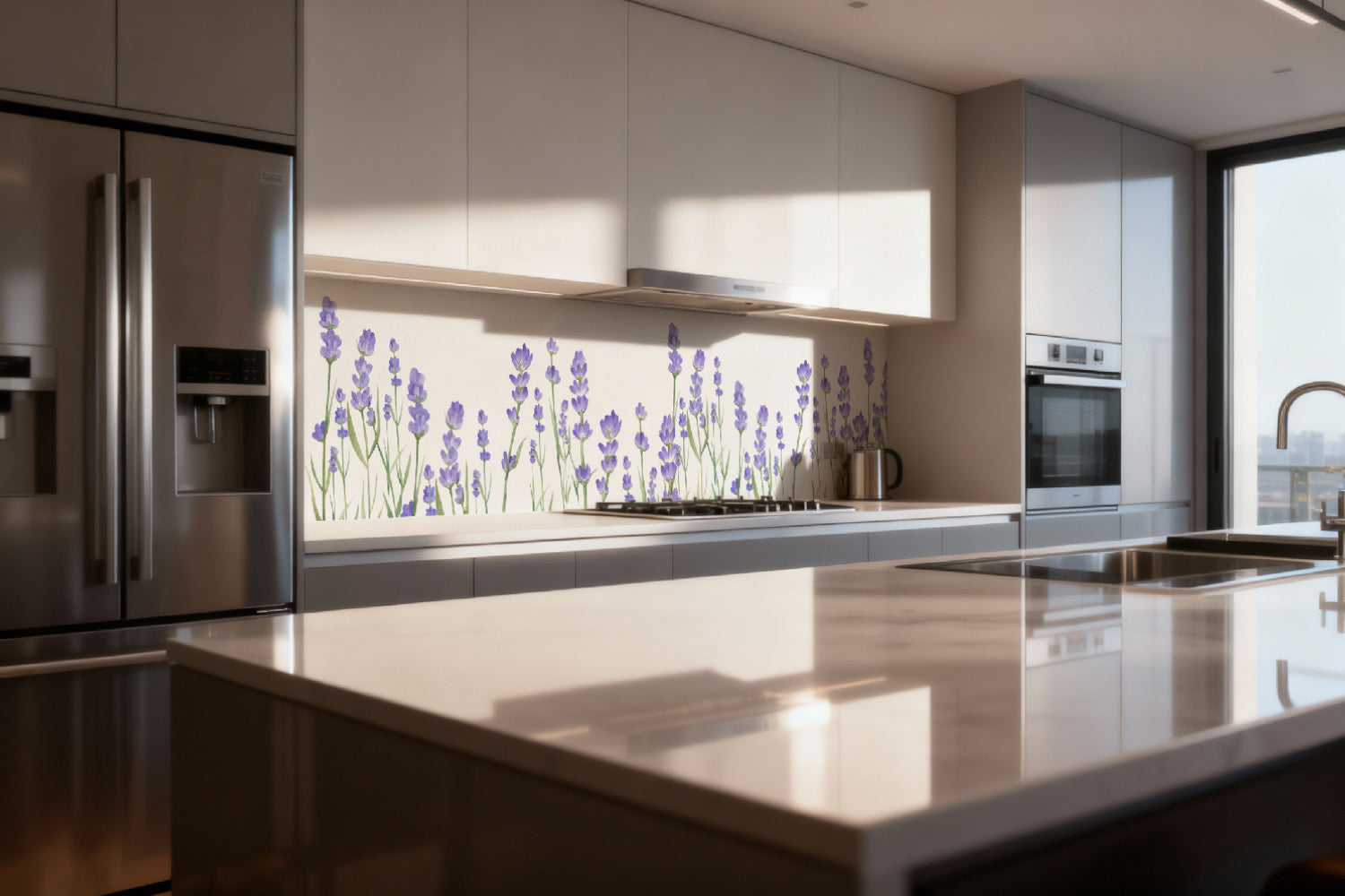 Küchenrückwand Lavendel Blüten