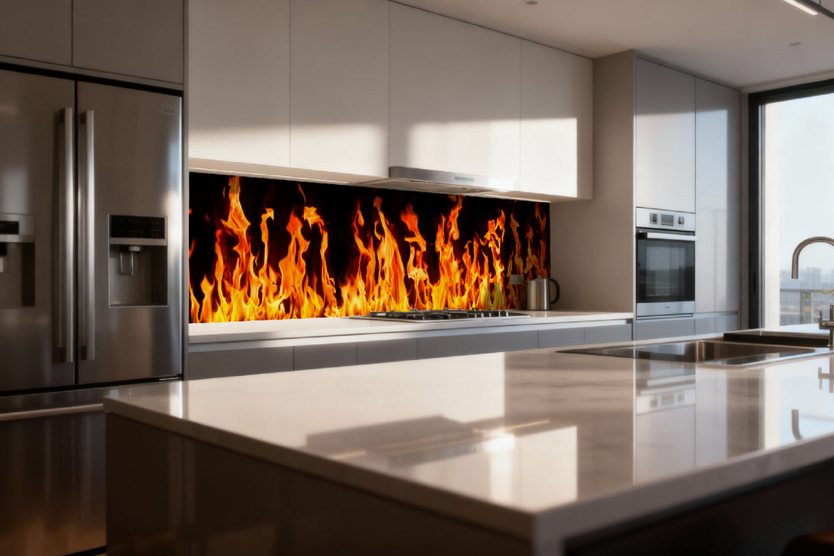 Küchenrückwand Feuer Flammen