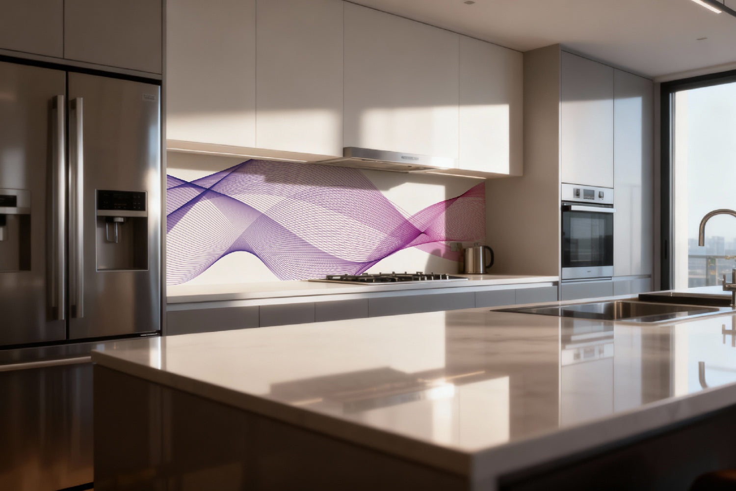 Küchenrückwand Abstrakte Linien