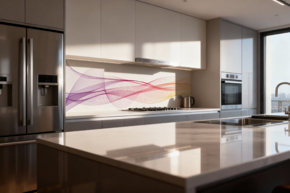 Küchenrückwand Elegant Pastellfarben