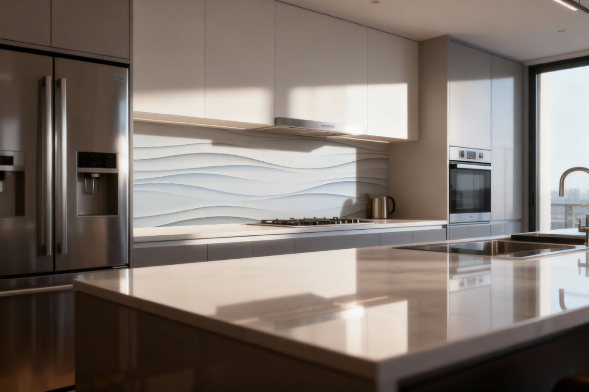 Küchenrückwand Abstrakt Wellen