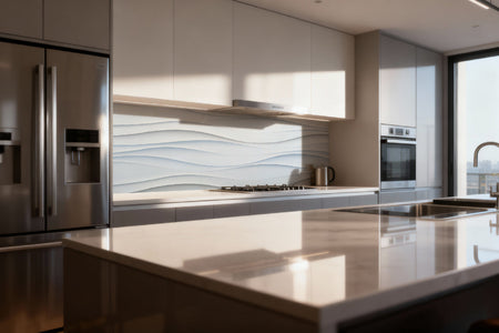 Küchenrückwand Abstrakt Wellen