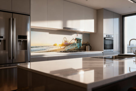 Küchenrückwand Strand Sonnenuntergang Kalifornien