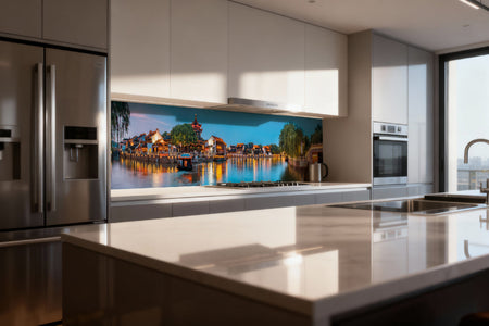 Küchenrückwand China Nachtansicht