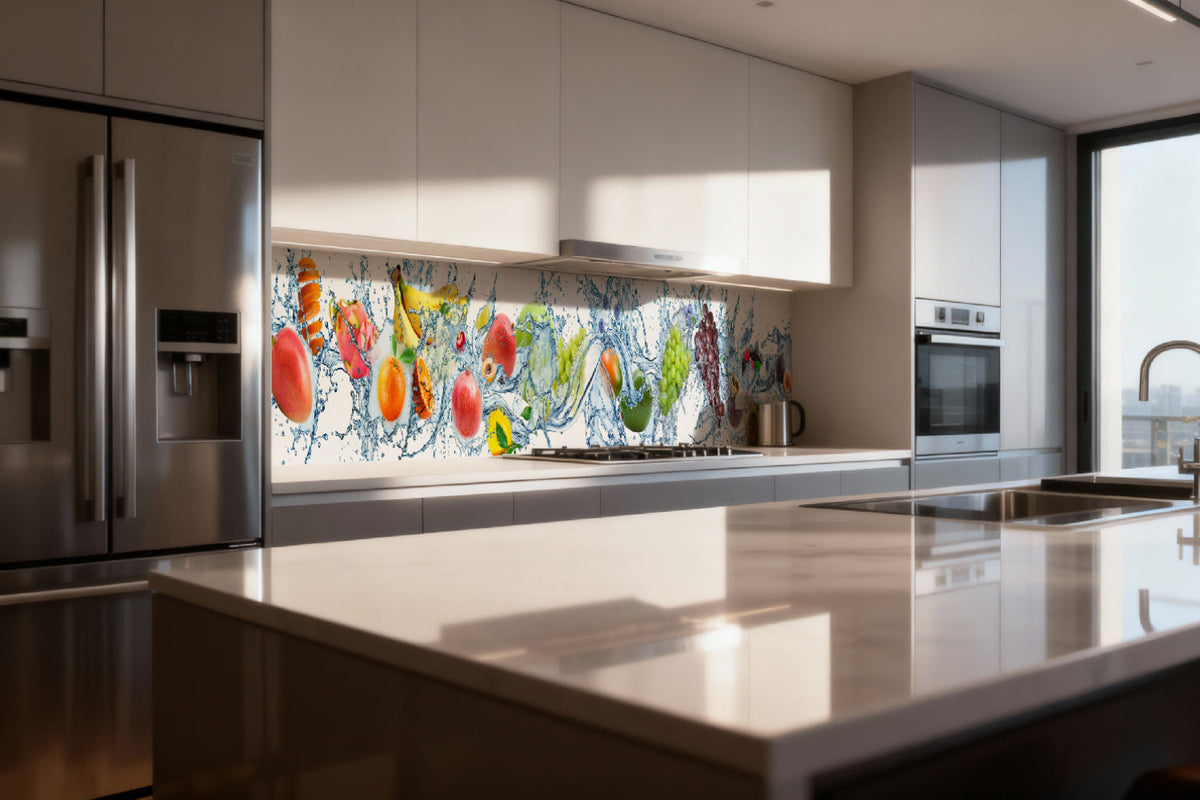 Küchenrückwand Obst im Wasser Splash