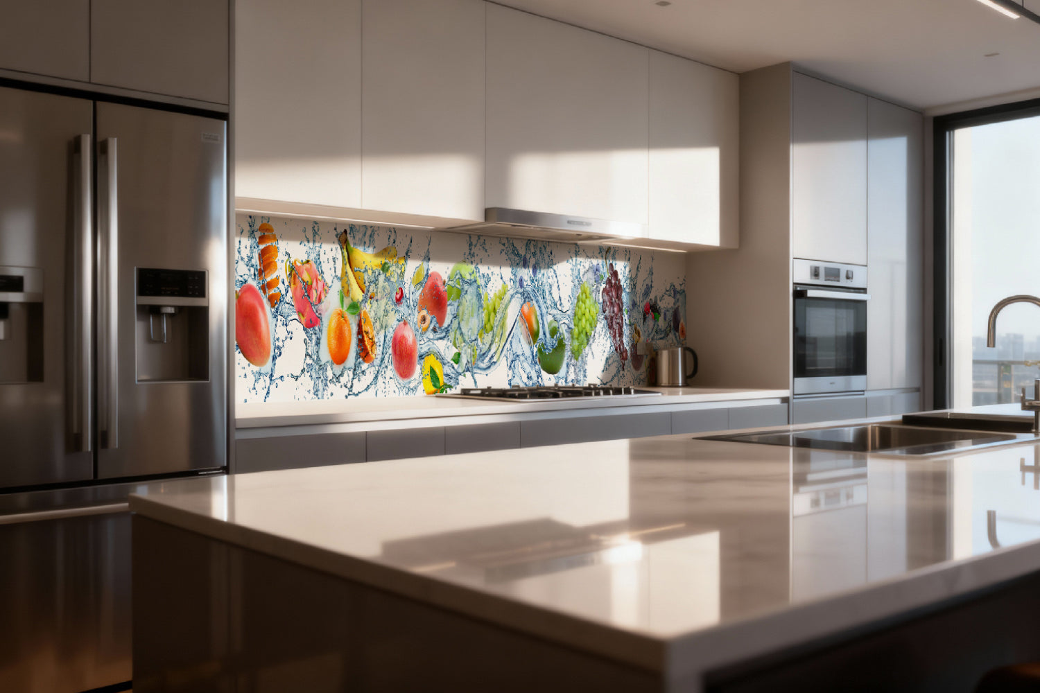 Küchenrückwand Obst im Wasser Splash