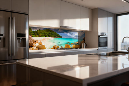 Küchenrückwand Traumstrand Tropisch