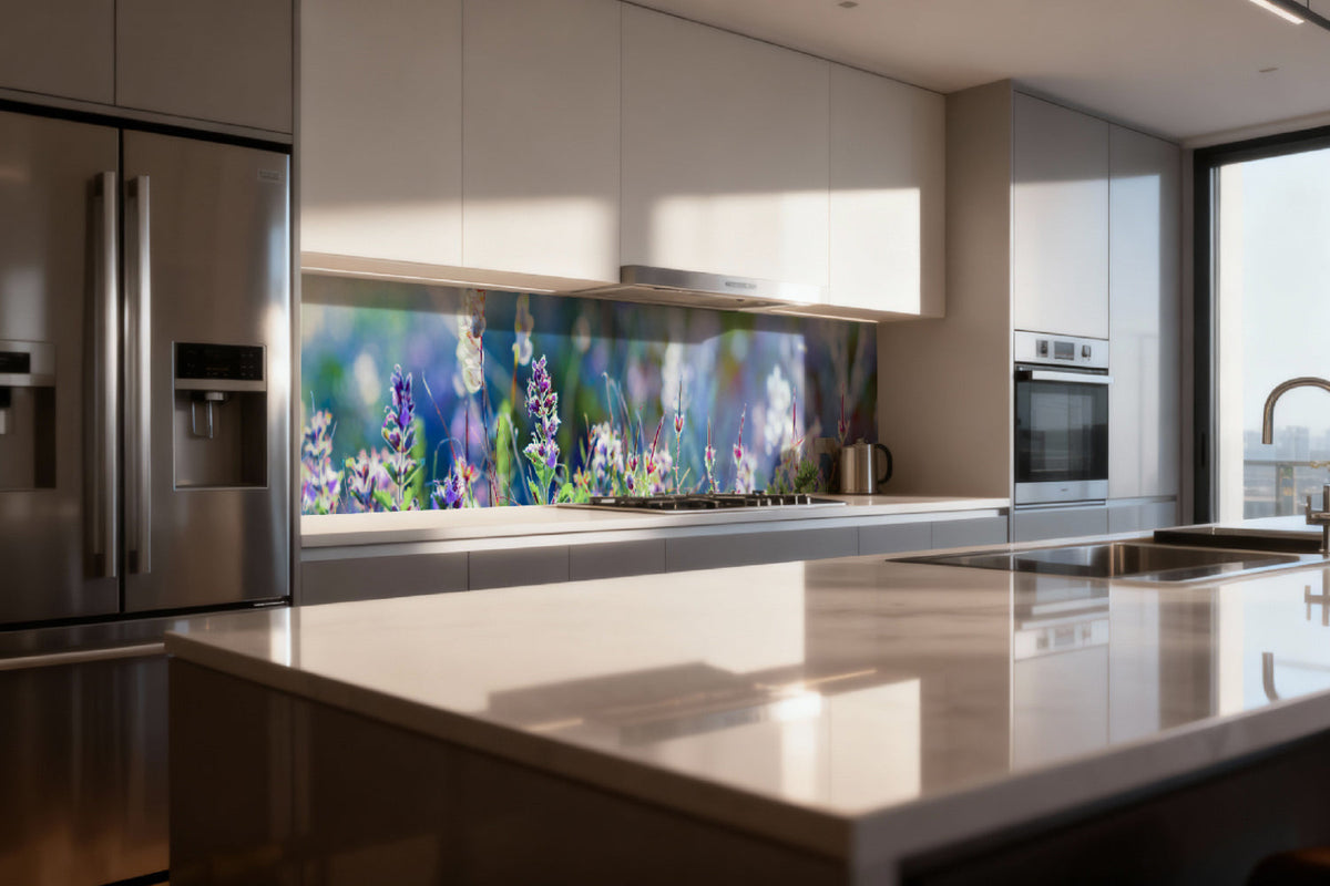 Küchenrückwand Zarte Frühlingsblumen