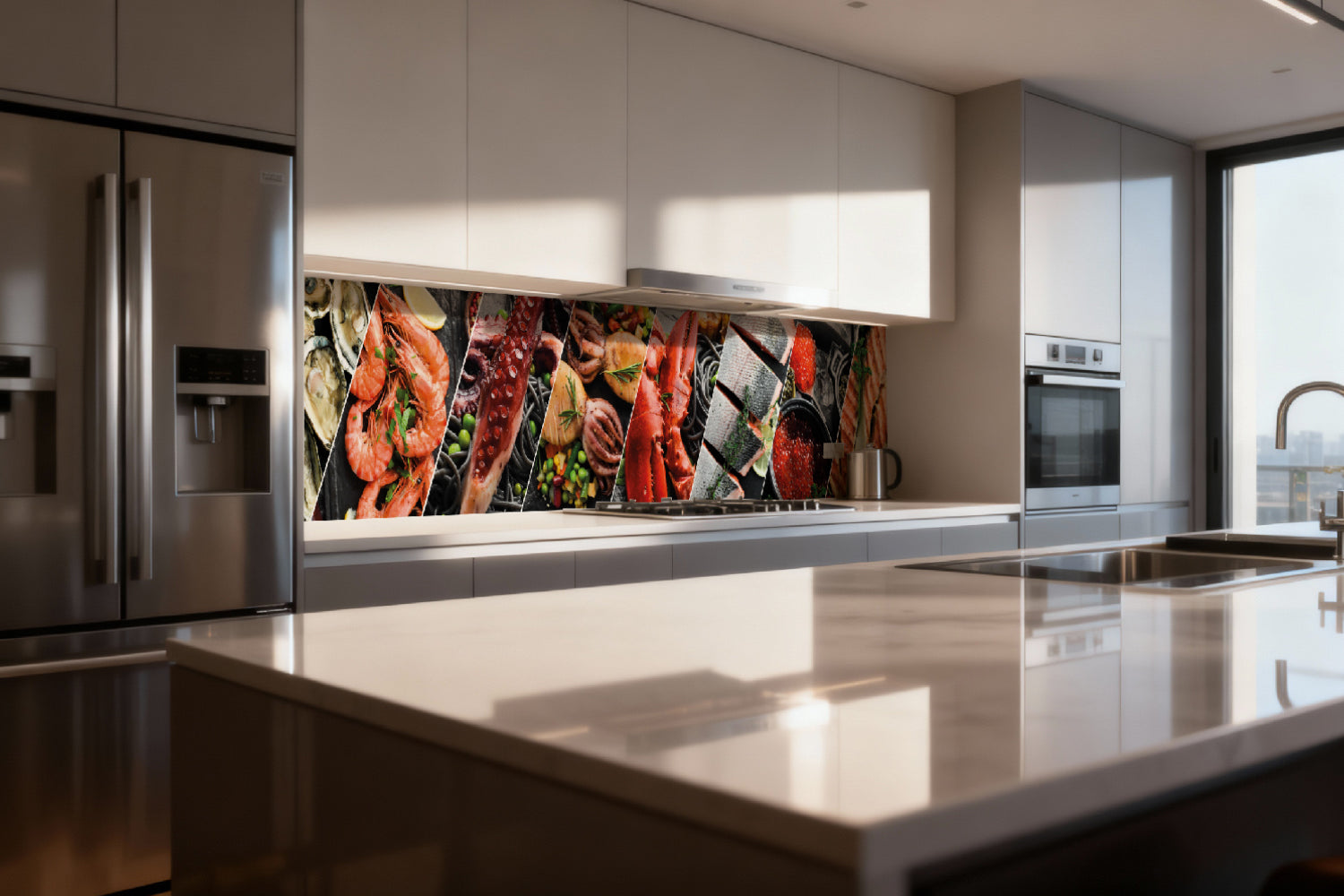 Küchenrückwand Meeresfrüchte & Fisch