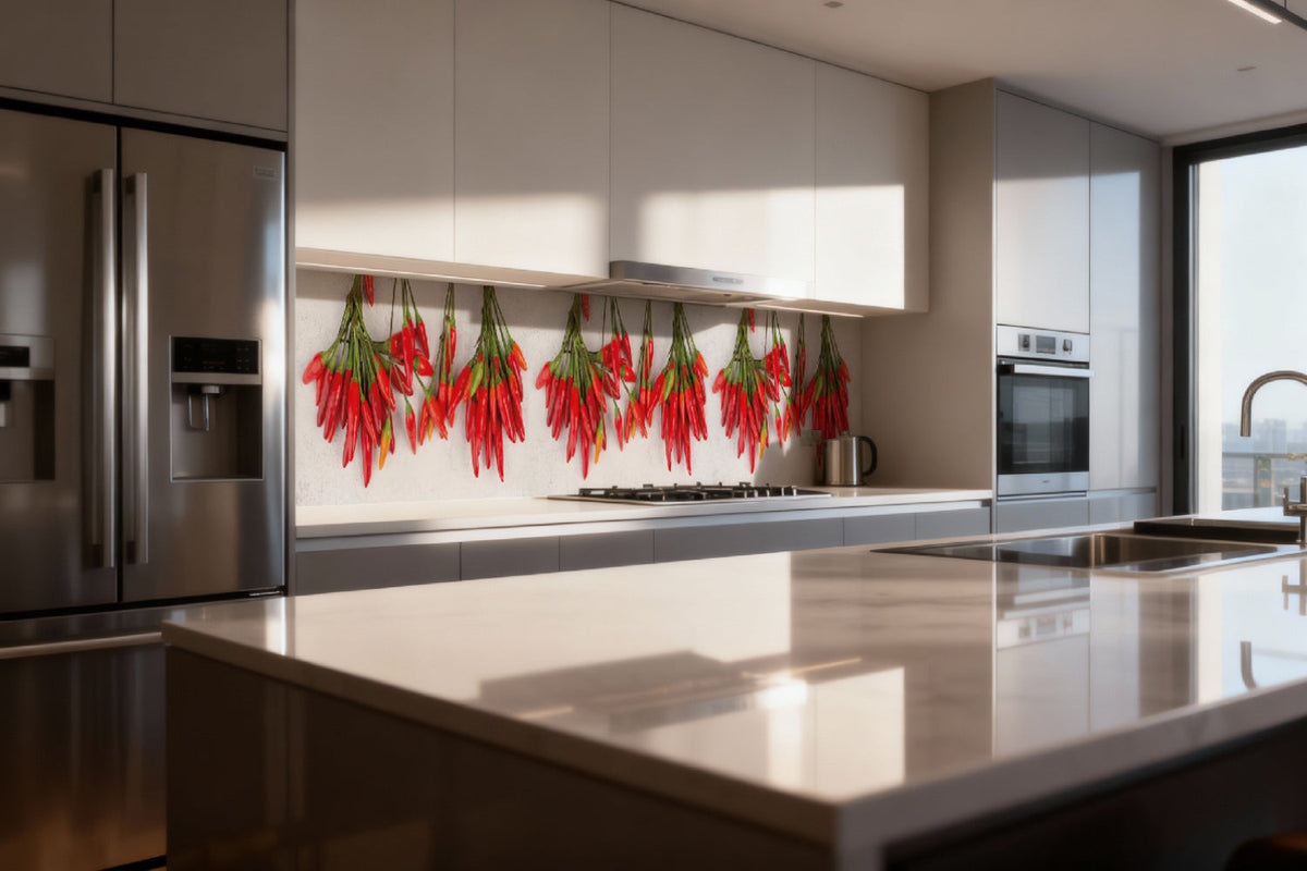 Küchenrückwand Rote Chilischoten