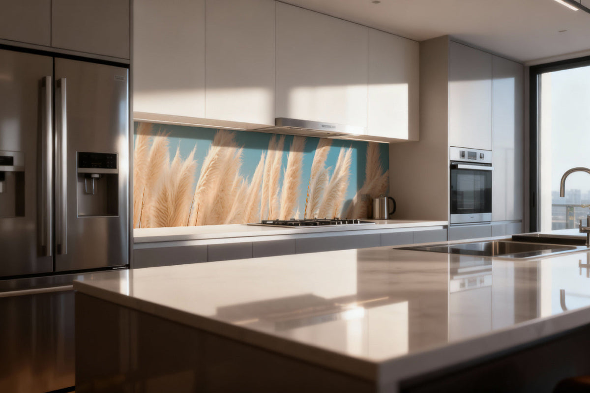 Küchenrückwand Boho Stil Naturmotiv