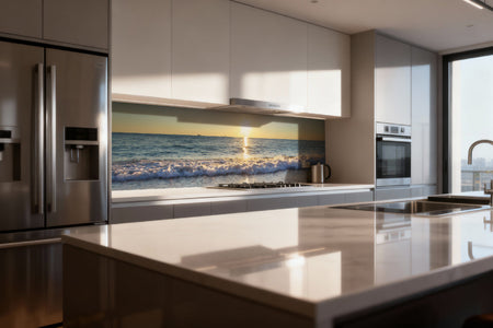 Küchenrückwand Strand und Meerblick