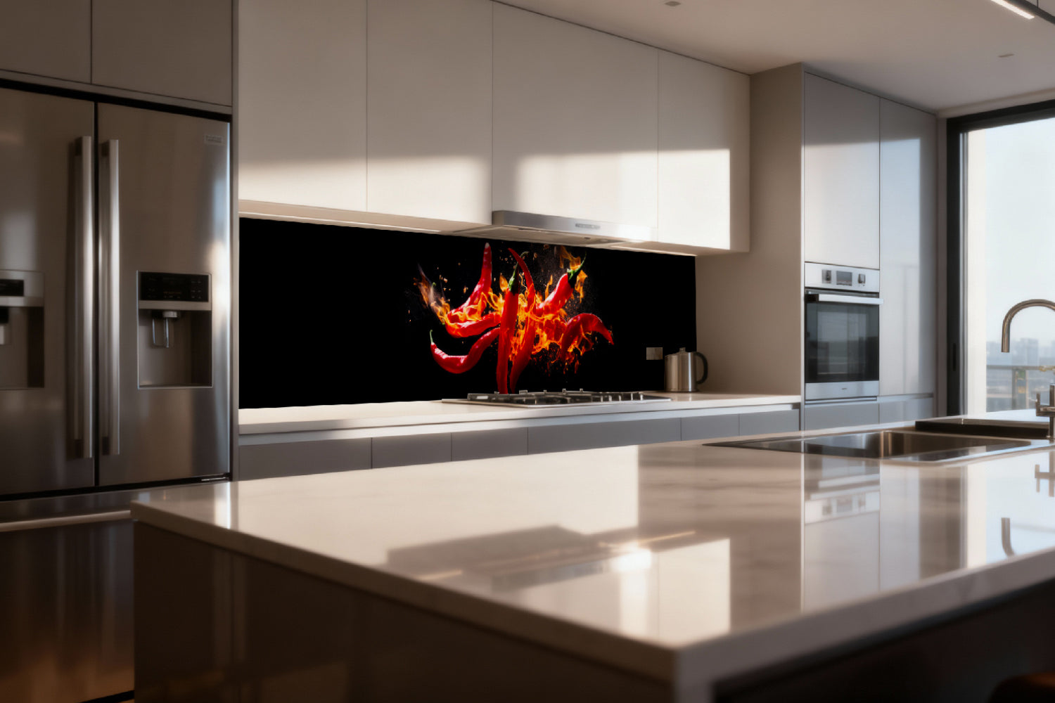 Küchenrückwand Feurige Chili