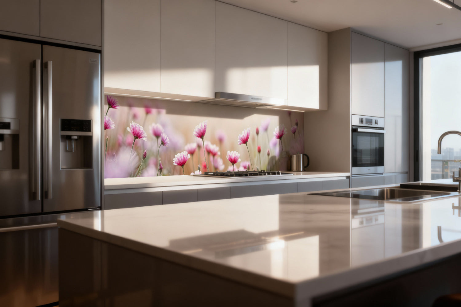 Küchenrückwand Frühlingsblumen