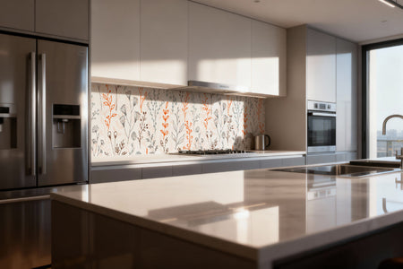 Küchenrückwand Florales Muster Design