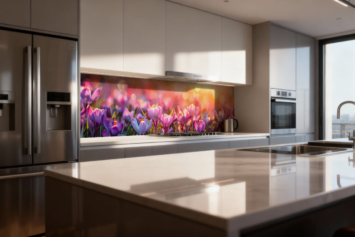 Küchenrückwand Frühlingsblumen