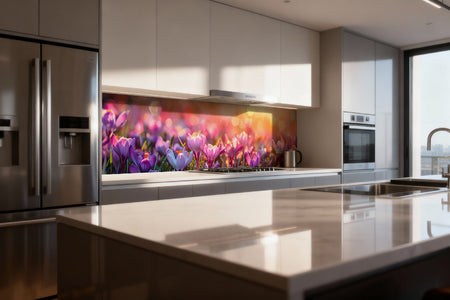 Küchenrückwand Frühlingsblumen