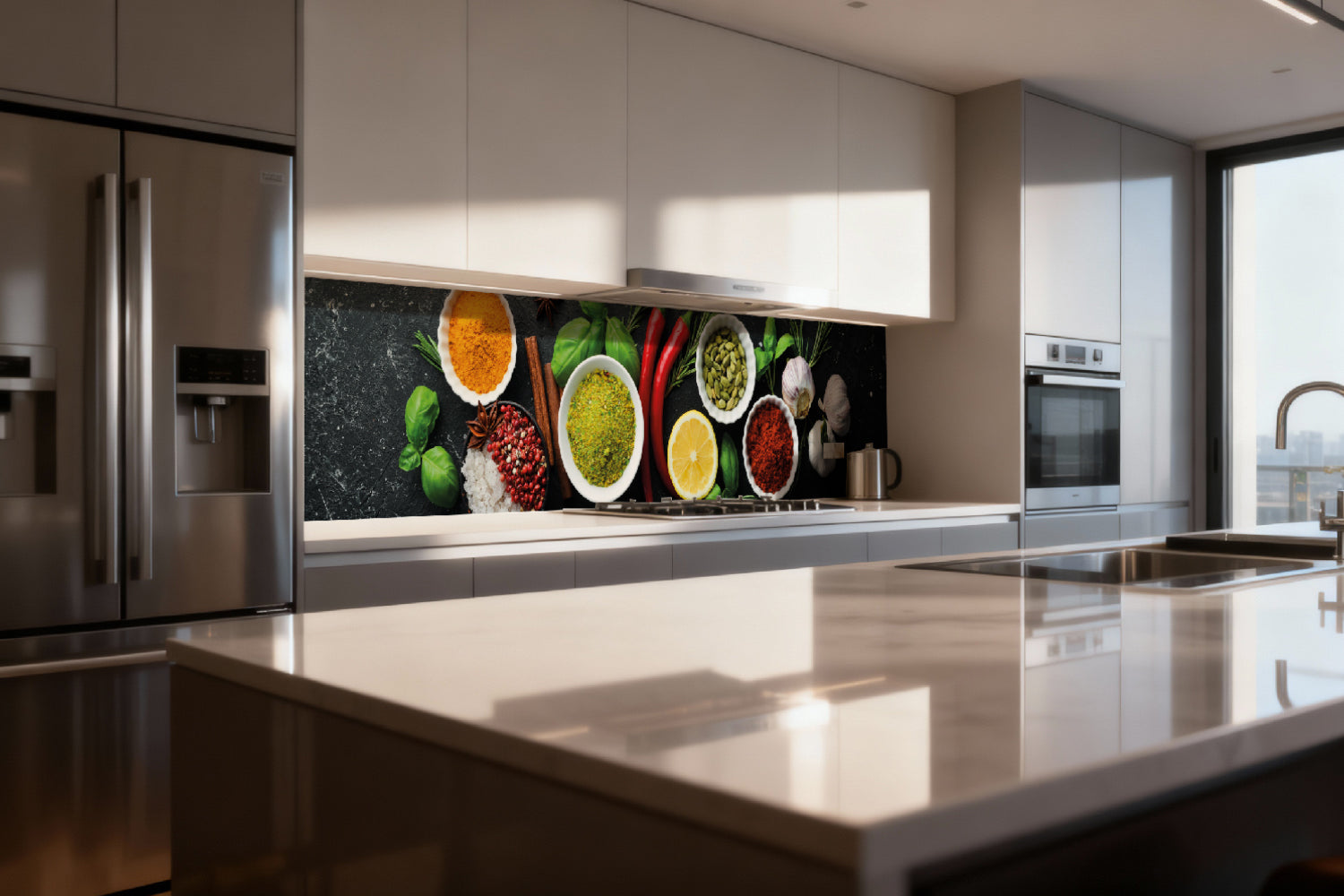 Küchenrückwand Gewürze