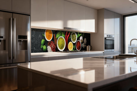 Küchenrückwand Gewürze