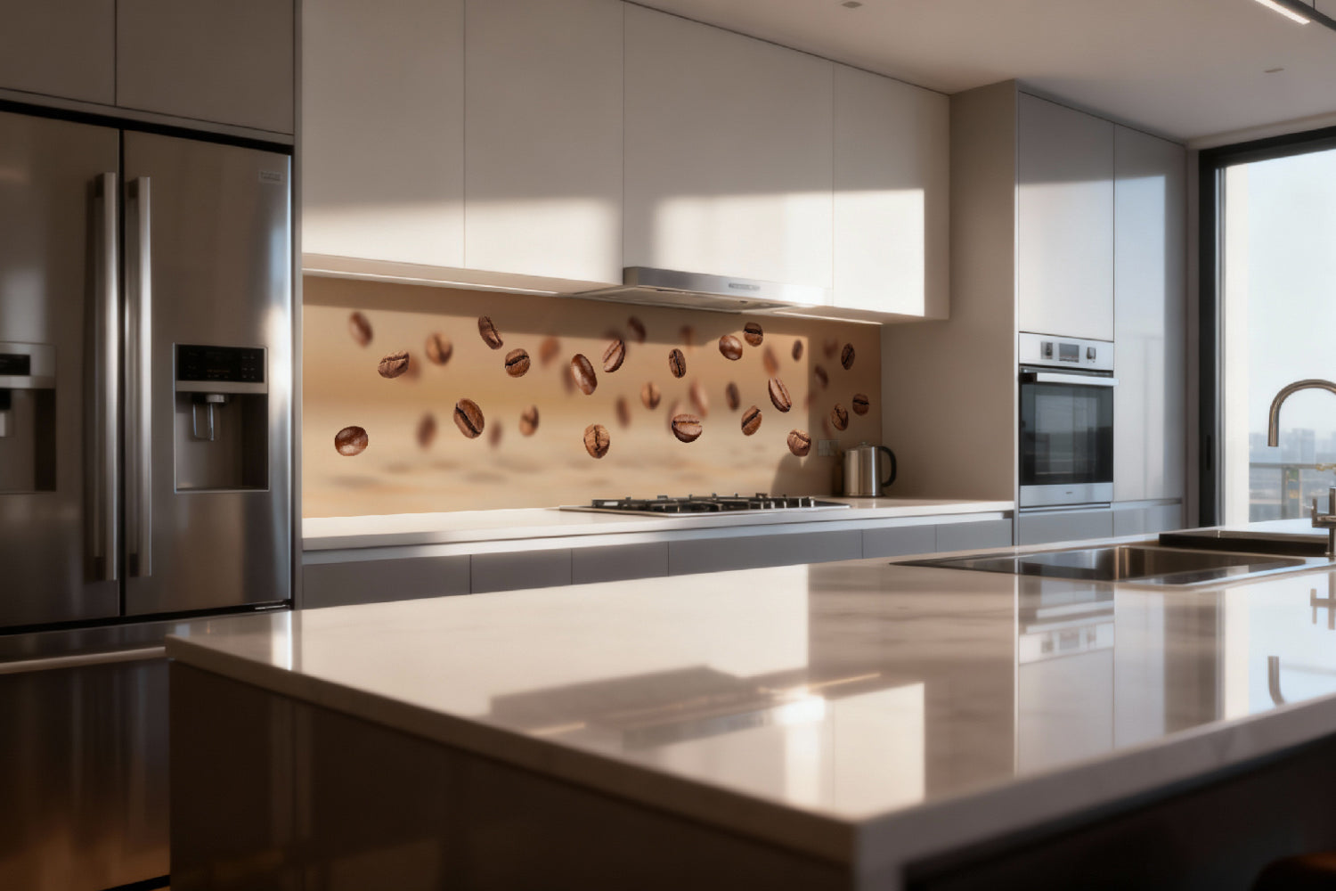 Küchenrückwand Kaffeebohnen Design