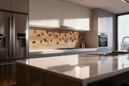 Küchenrückwand Kaffeebohnen Design