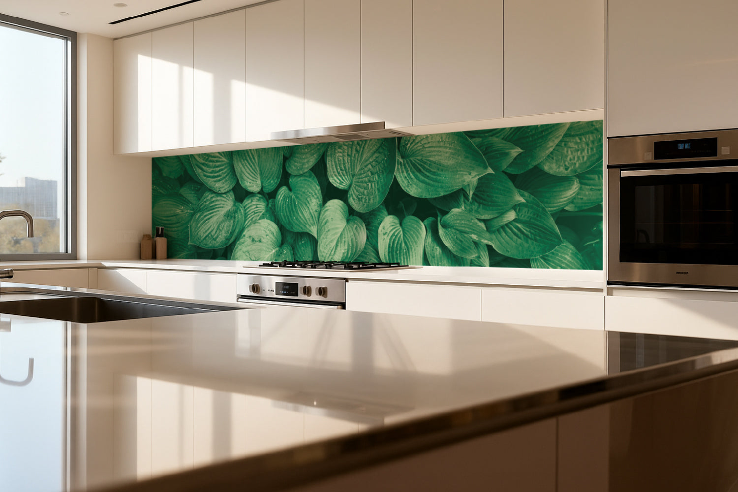 Küchenrückwand Grüne Blätter