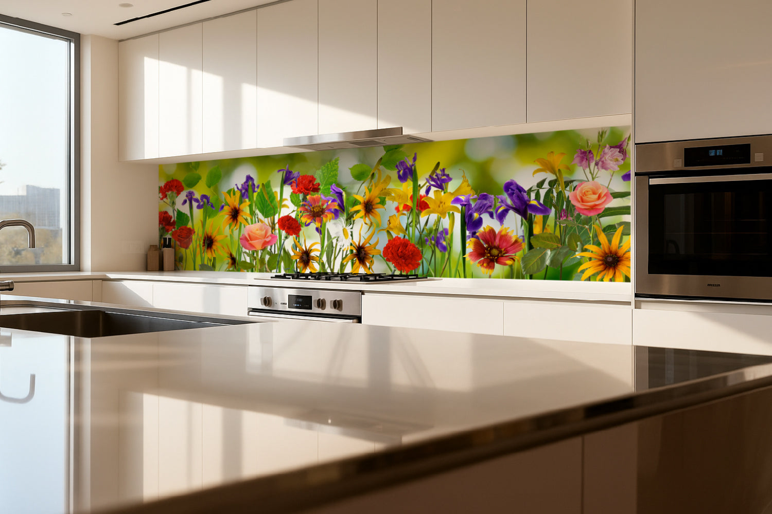 Küchenrückwand Frühlingsblumen