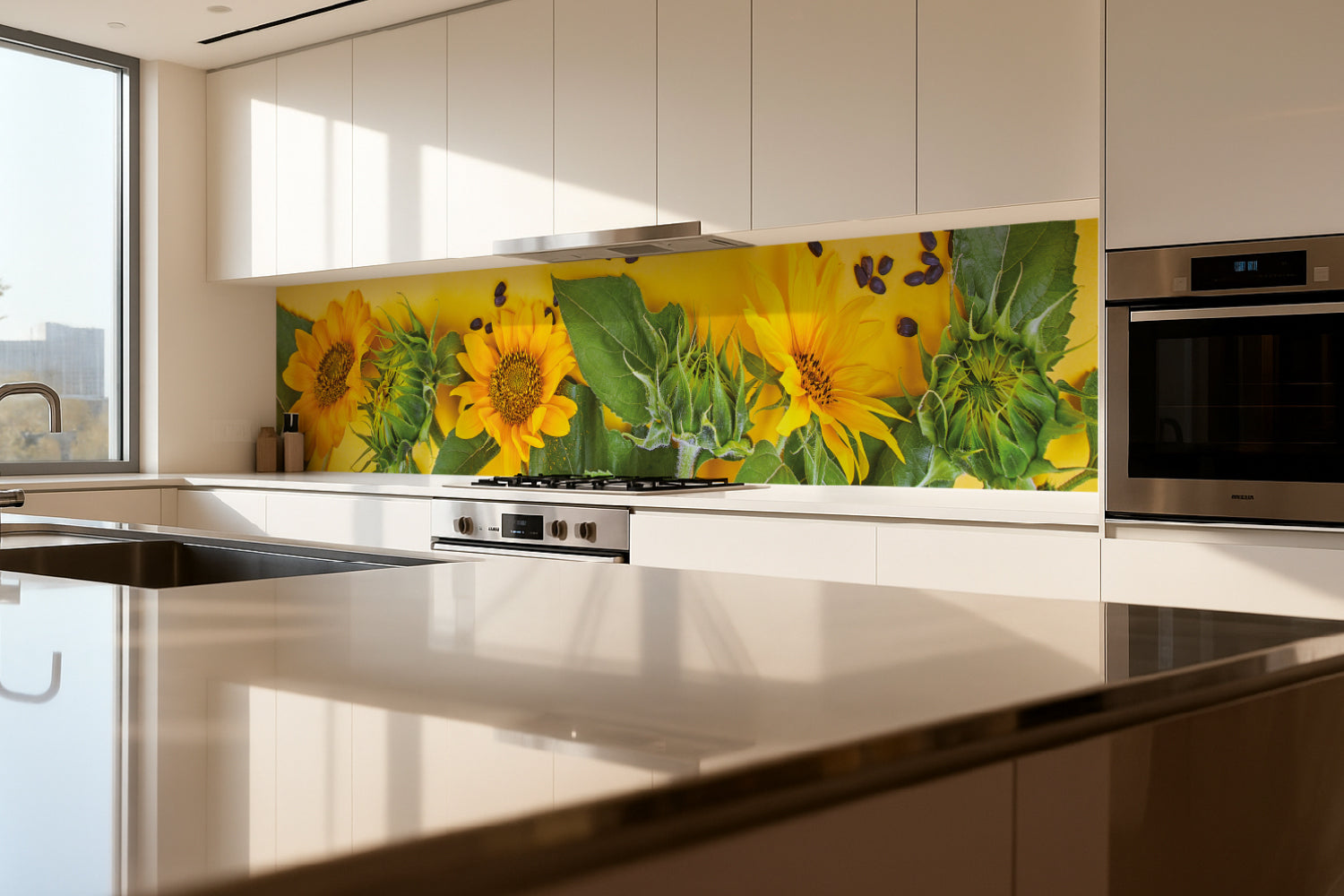 Küchenrückwand Sonnenblumen