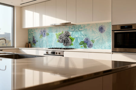 Küchenrückwand Beeren im Eis