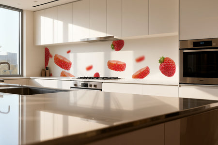 Küchenrückwand Frische Erdbeeren