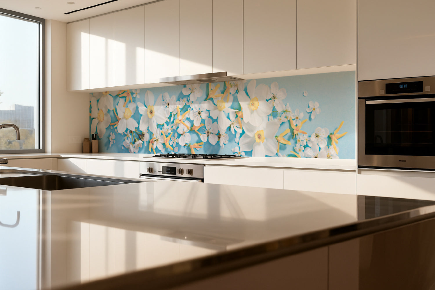 Küchenrückwand Narzissen & Blüten