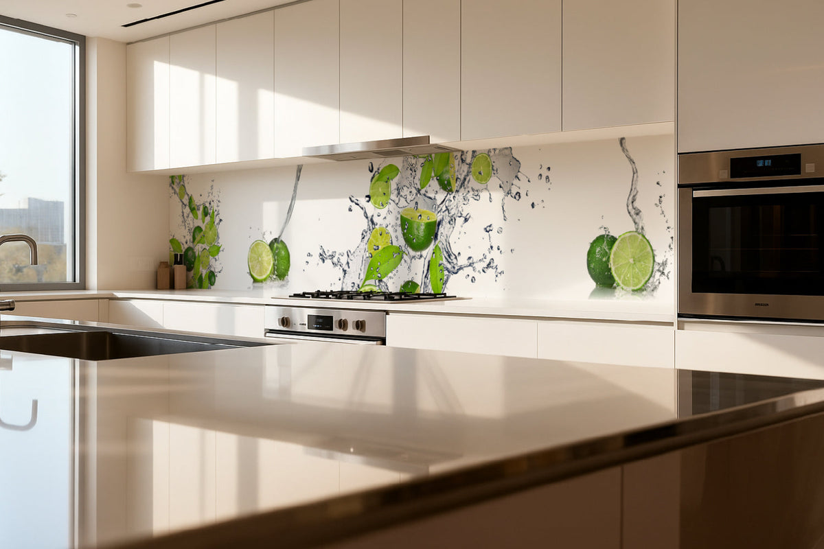 Küchenrückwand Limetten Splash
