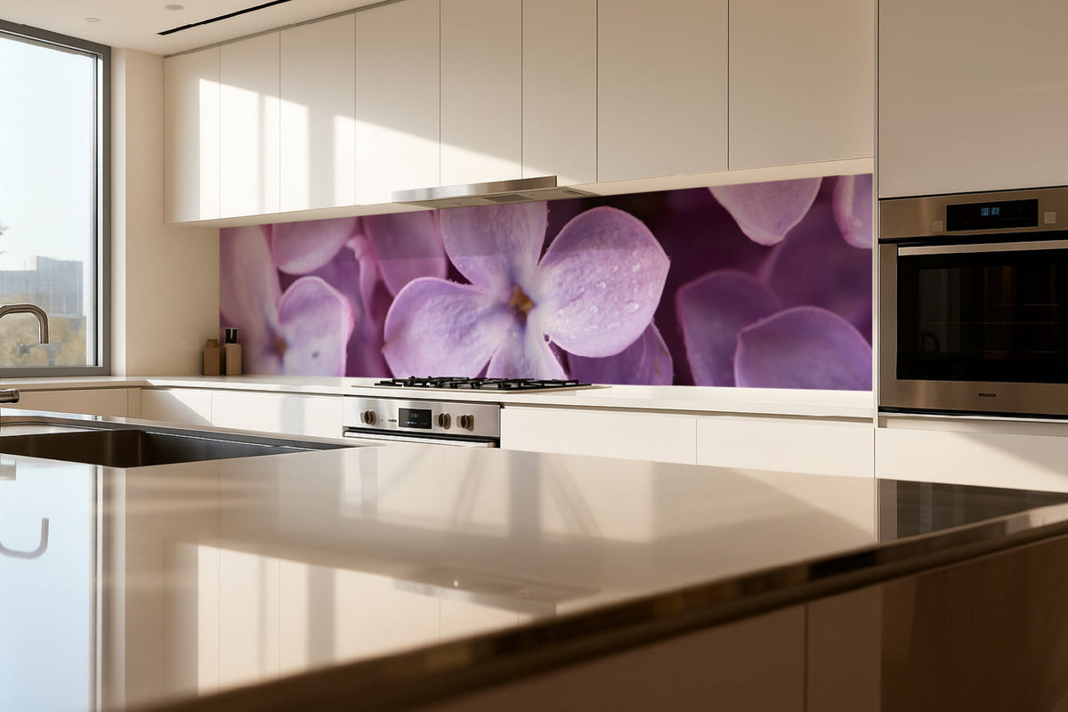 Küchenrückwand Fliederblüte Nahaufnahme