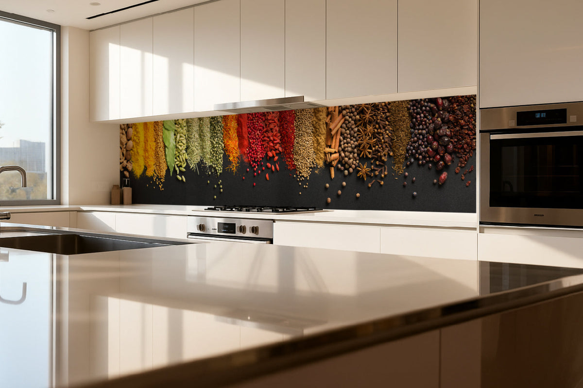 Küchenrückwand Bunte Gewürze