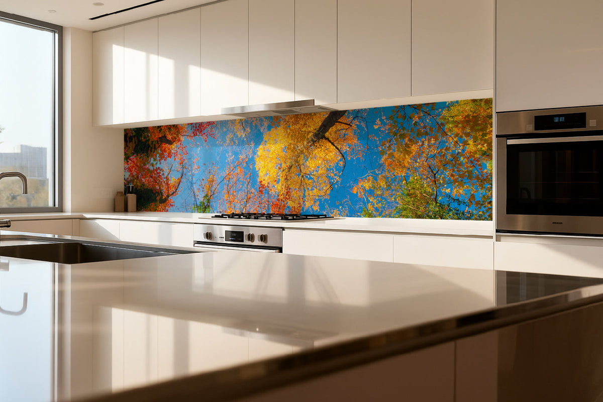 Küchenrückwand Bunte Herbstbäume