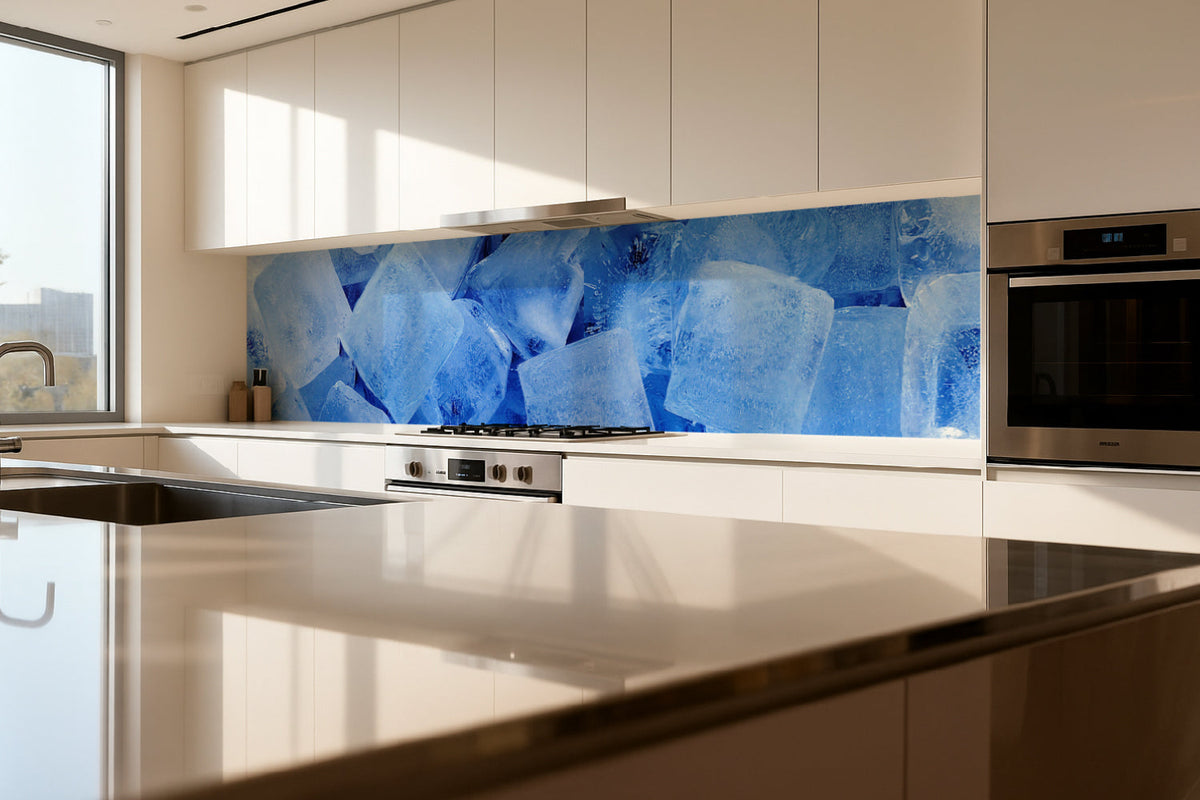 Küchenrückwand Eiswürfel