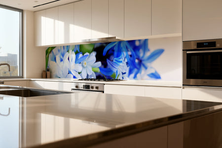 Küchenrückwand Blüten