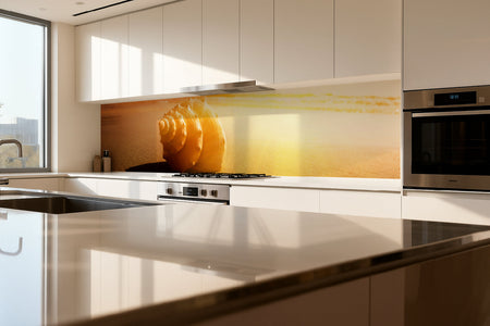 Küchenrückwand Sonnenuntergang am Strand