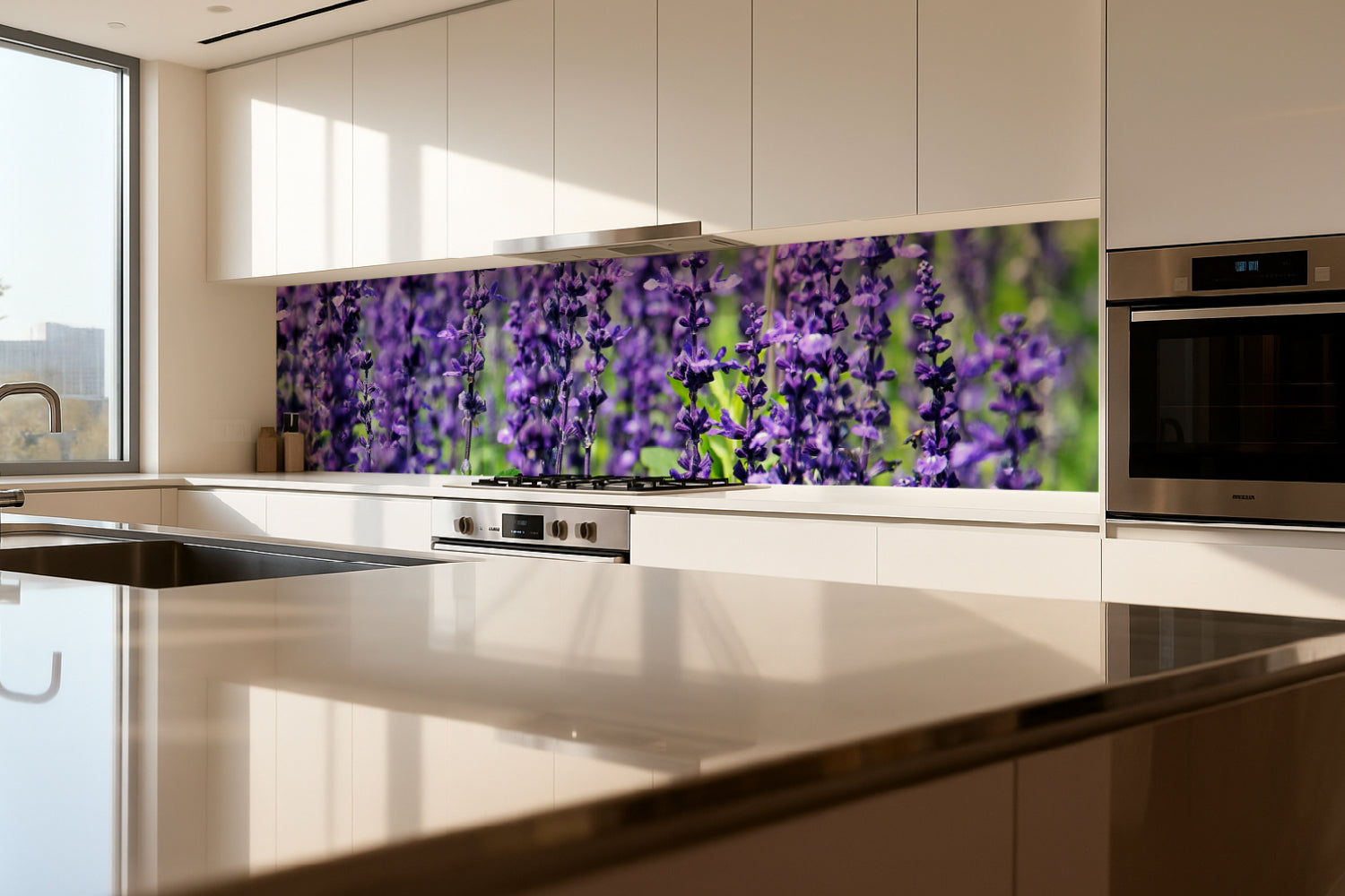 Küchenrückwand Lavendel