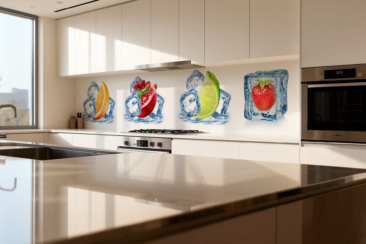 Küchenrückwand Frucht & Eis