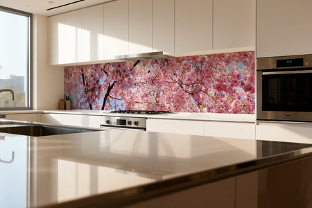 Küchenrückwand Kirschblüte