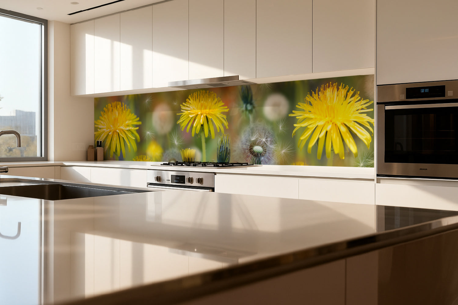 Küchenrückwand Löwenzahn